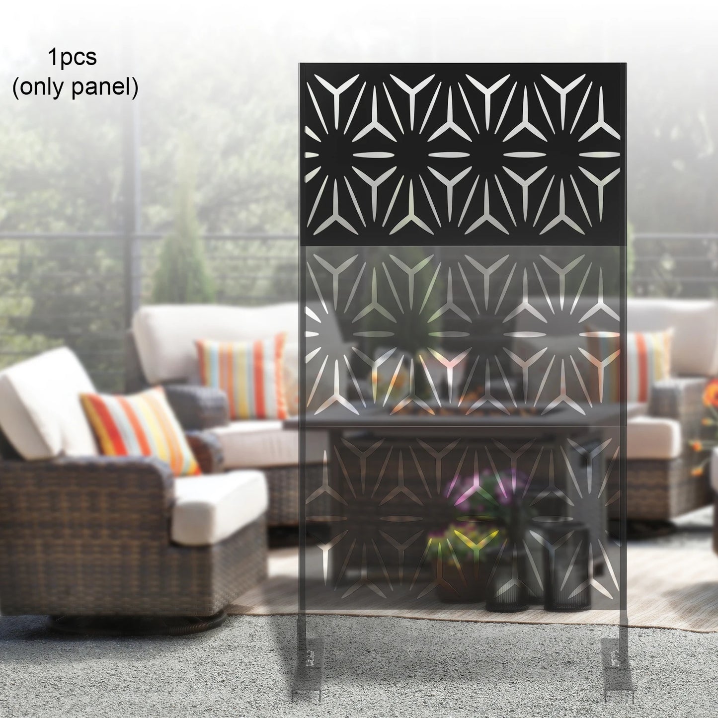 Decorative Privacy Screen Panel & Stand - Creating Chic Boutique