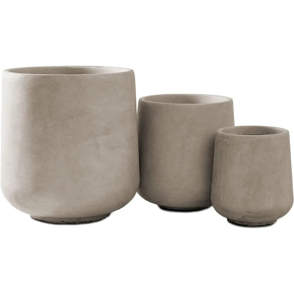 Ceramic Planter Container Set with Drainage Holes - Creating Chic Boutique